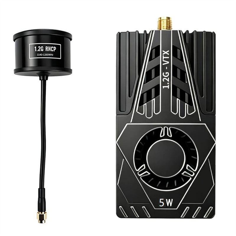 Drone Antenna - VTX สำหรับเครื่องส่งสัญญาณวิดีโอ FPV 1.2Ghz 5W พร้อมเสาอากาศ