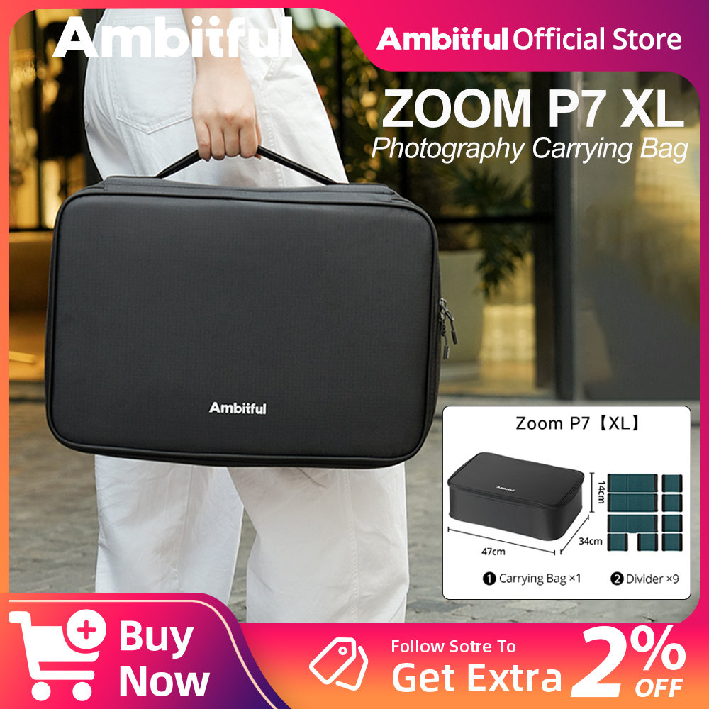 Drone Camera - กระเป๋าเก็บอุปกรณ์ถ่ายภาพ Ambitful ZOOM P7II XL กระเป๋าเดินทางสำหรับกล้อง