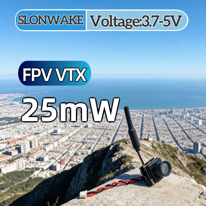 Drone Frame - SLONWAKE FPV 25mW เครื่องส่งสัญญาณ VTX แบบจำลองกำลังไฟ