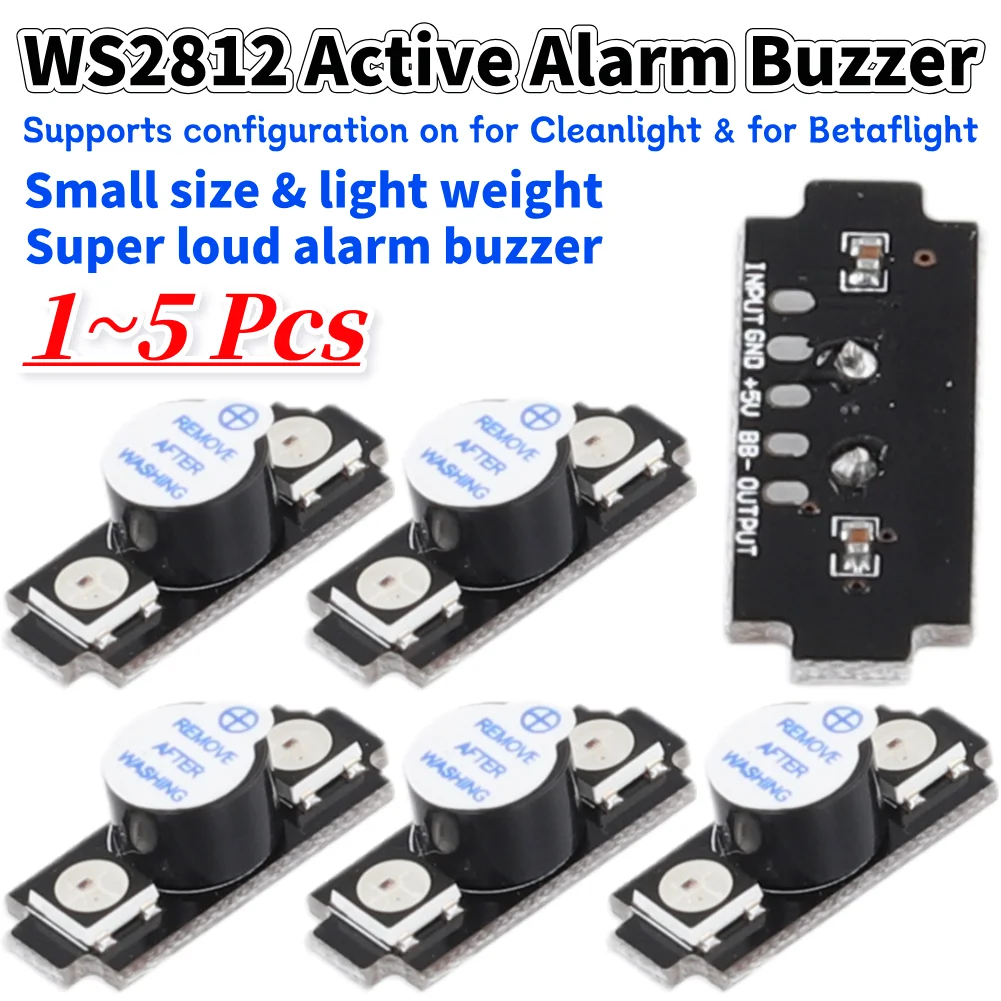 Drone Buzzer - WS2812 บัซเซอร์เตือนภัยแบบแอคทีฟ ไฟ LED RGB สีสันสดใส