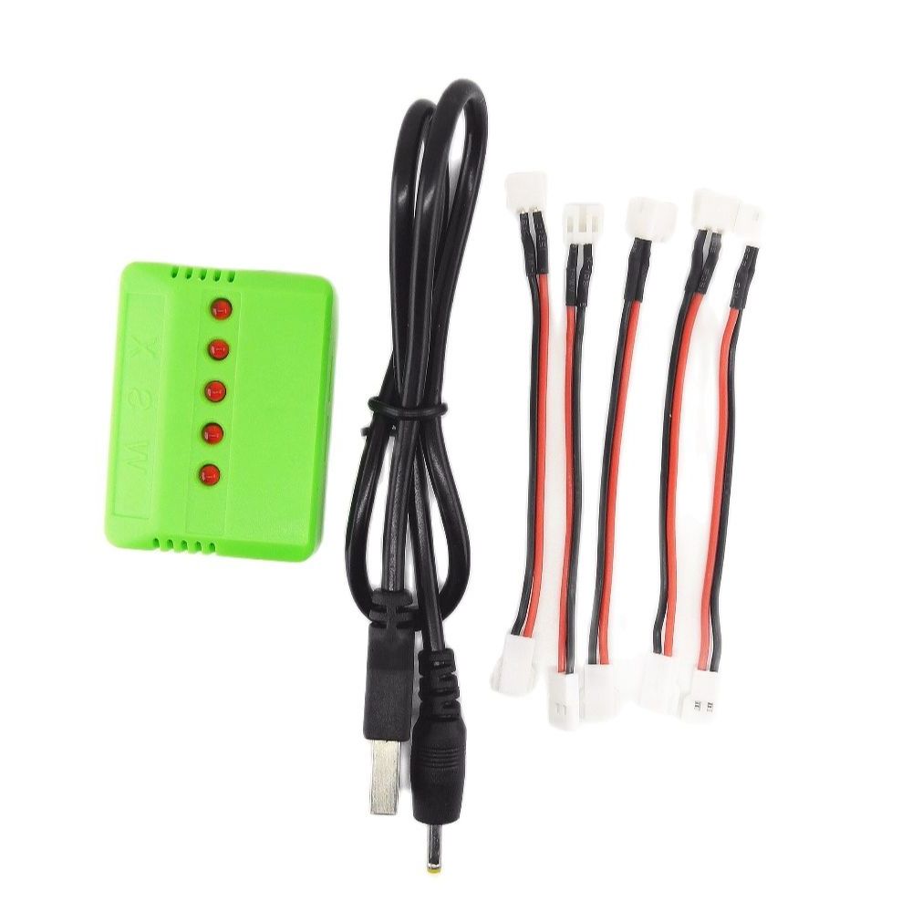 Drone Charger - สายเคเบิล5ชิ้นและ1X 5ใน1ที่ชาร์จ USB สายเชื่อมต่อสำหรับการชาร์จแบตเตอรี่ F939 F929