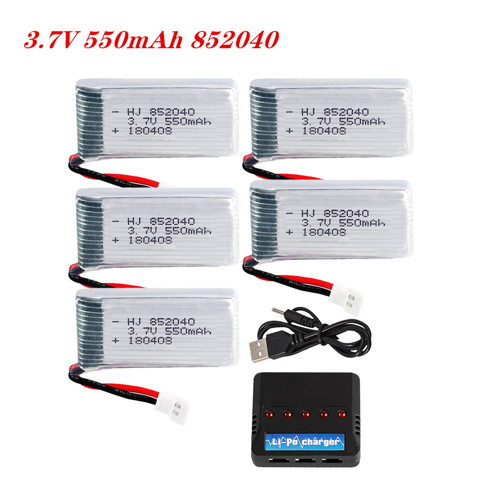 Drone Charger - 3.7V 550mAh 25C แบตเตอรี่ลิโป้ 852040 เหมาะสําหรับ