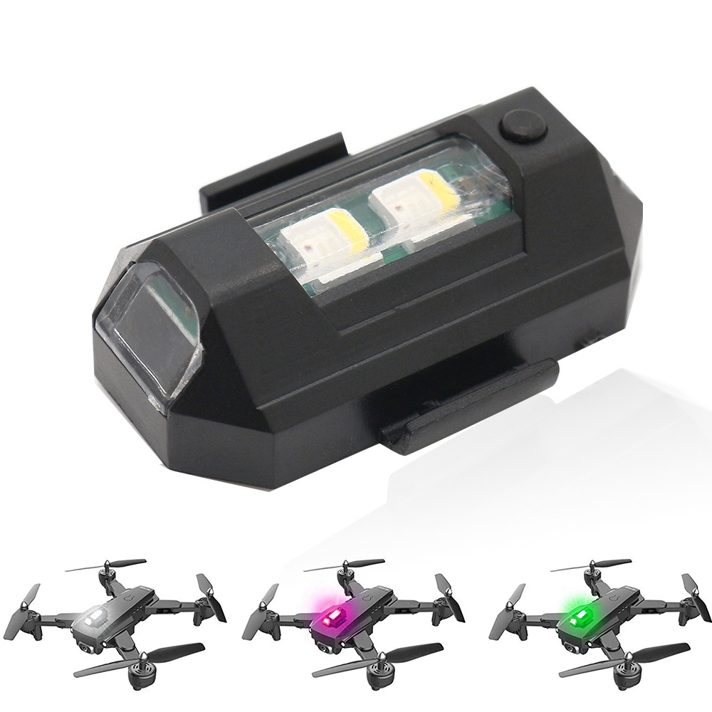 Drone Led Light - ไฟเตือน LED RGB สำหรับรถจักรยานยนต์ ใช้ได้กับรถยนต์ทั่วไป โดรน
