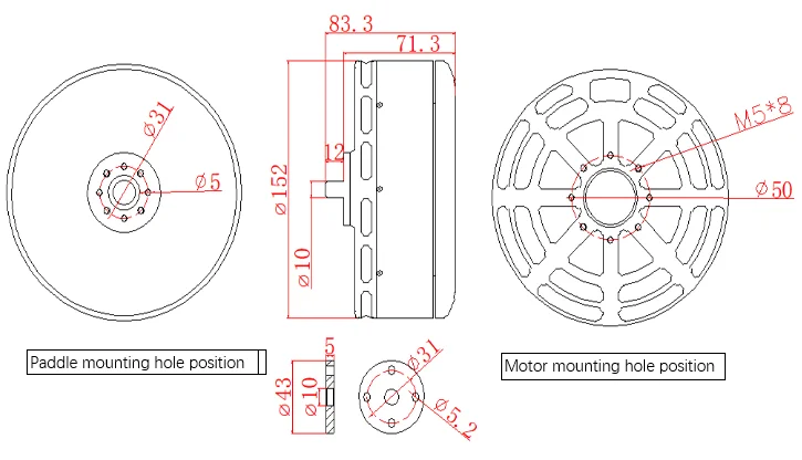 มอเตอร์ไฟฟ้าไร้แปรงถ่าน P400 K - Drone Motor บทวิจารณ์และราคา
