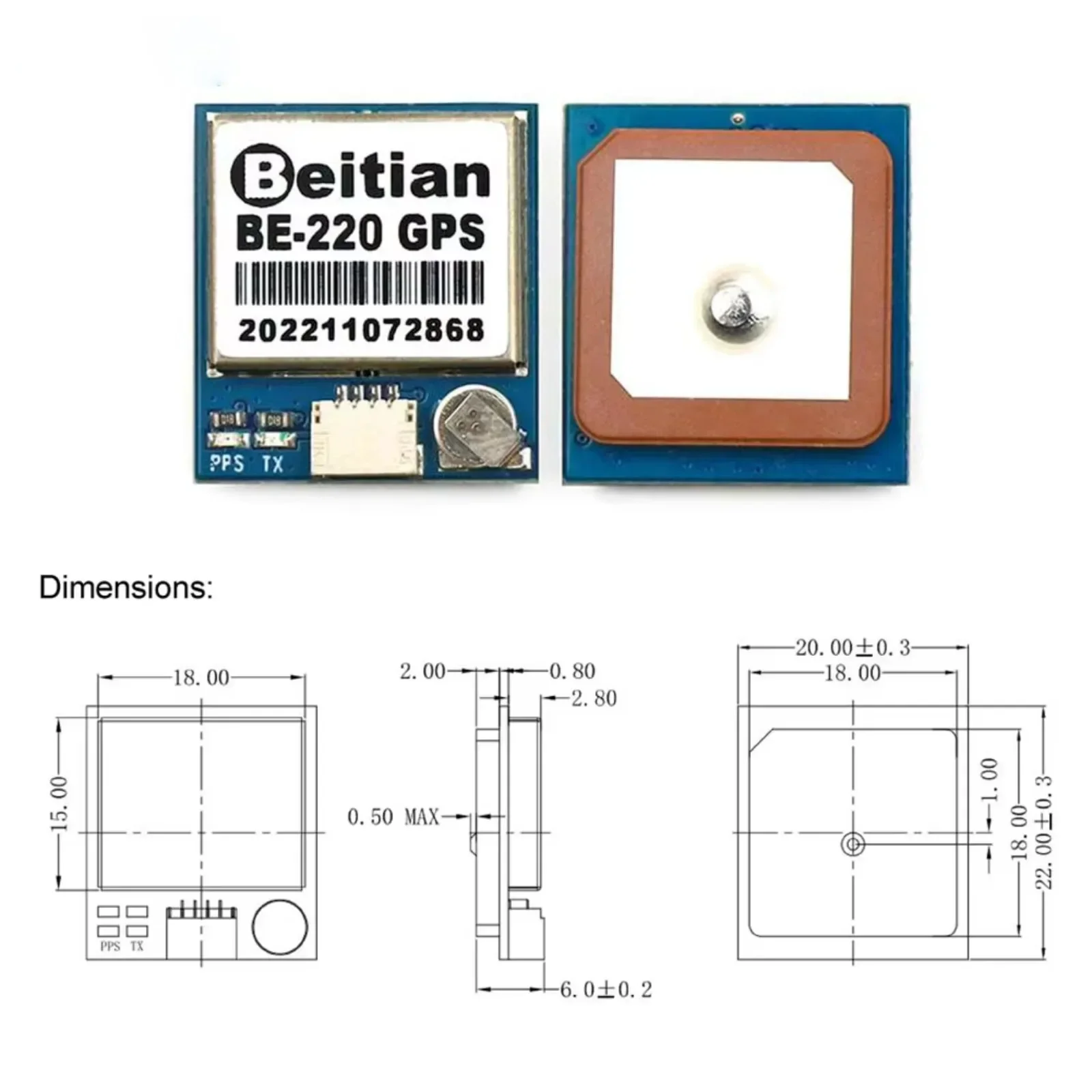 โมดูลรับสัญญาณ GNSS รุ่น BE-22 - Drone Gps Module บทวิจารณ์และราคา