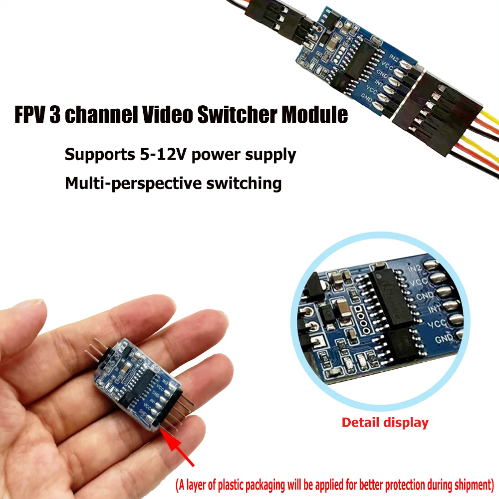 5.8G 3 ช่องวิดีโอสวิตช์เชอร์โม - Drone Receiver บทวิจารณ์และราคา