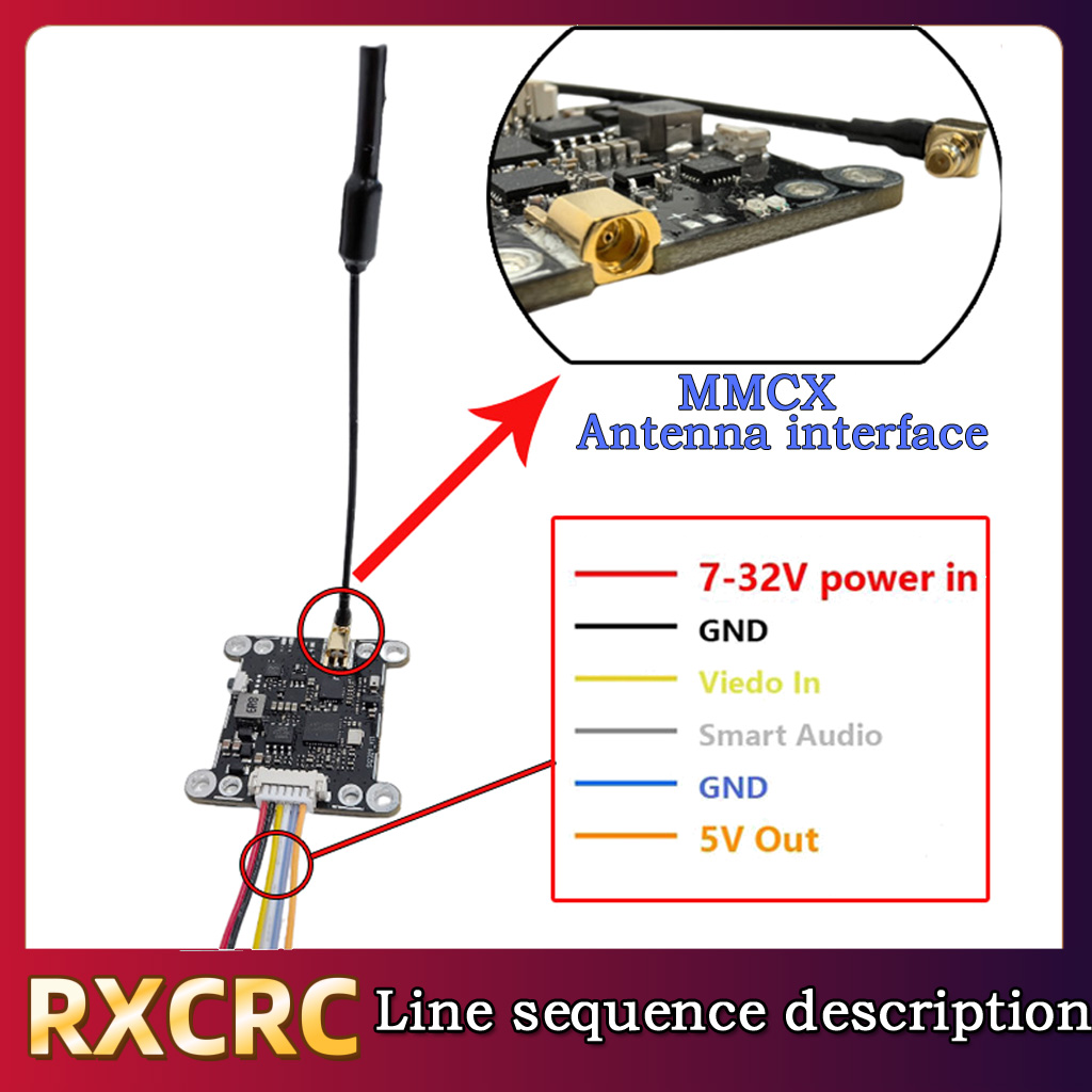 โมดูล RXCRC 5.8G 48CH 1.6W VTX - Drone Transmitter บทวิจารณ์และราคา