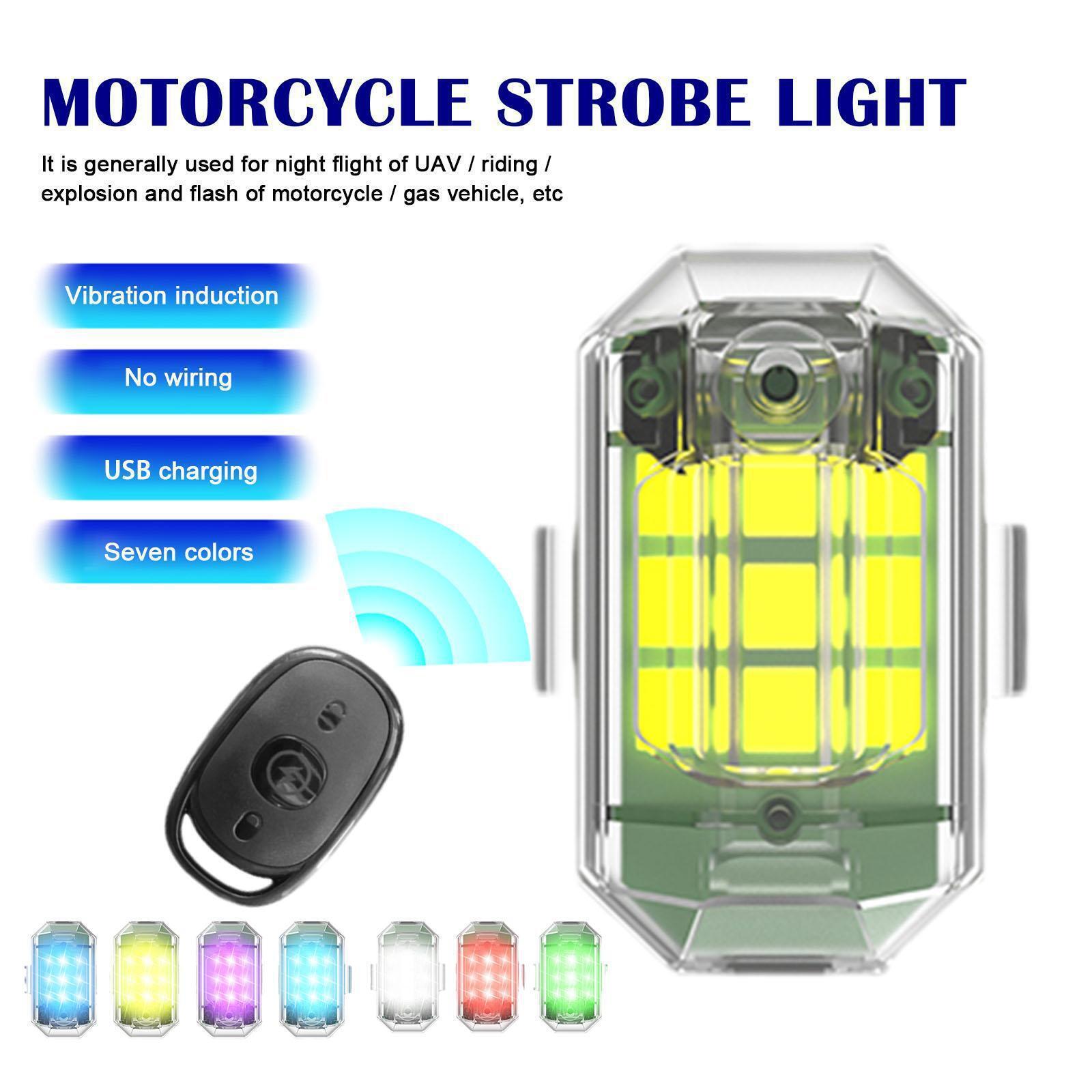 ไฟรถมอเตอร์ไซค์แบบรีโมท 1/2/4  - Drone Led Light บทวิจารณ์และราคา