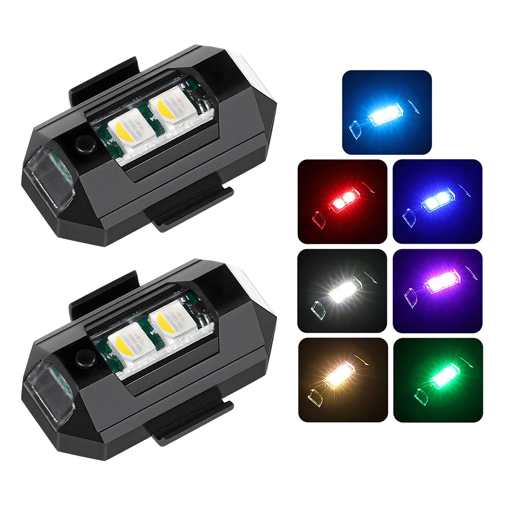 2 ชิ้น Mini LED Strobe ไฟตกแต่ - Drone Led Light บทวิจารณ์และราคา