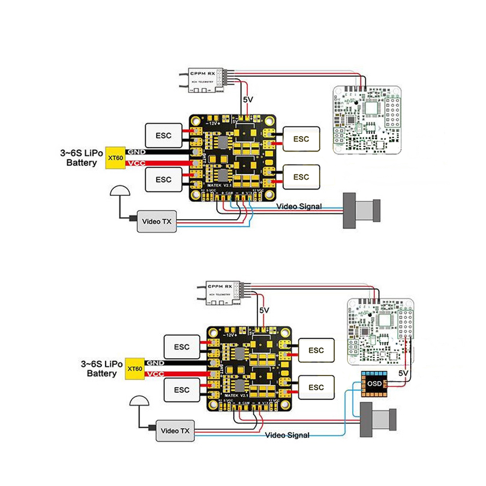 Mini Power Hub Power Matek PDB - Drone Power Distribution Board บทวิจารณ์และราคา