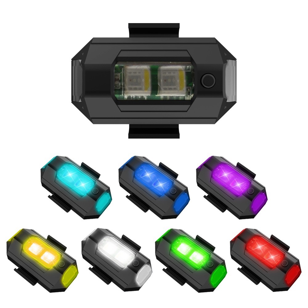 1PC 7 สี Mini USB ชาร์จ LED An - Drone Led Light บทวิจารณ์และราคา