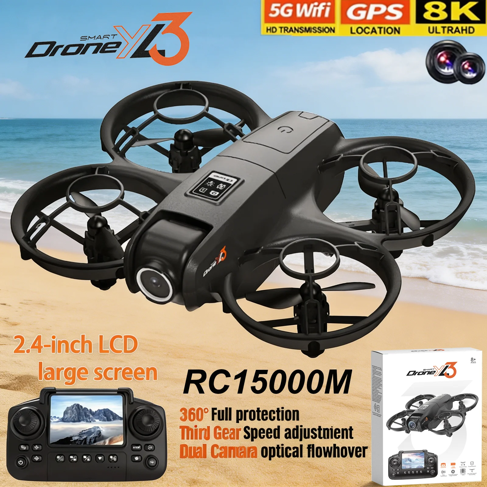 โดรน YL3 RC รุ่นใหม่ 8K 1080P  - Drone Gps Mount บทวิจารณ์และราคา