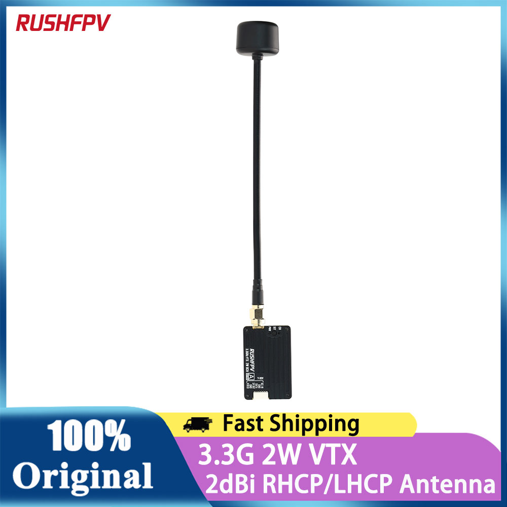 RUSHFPV 3.3G 2W VTX เครื่องส่ง - Drone Antenna บทวิจารณ์และราคา