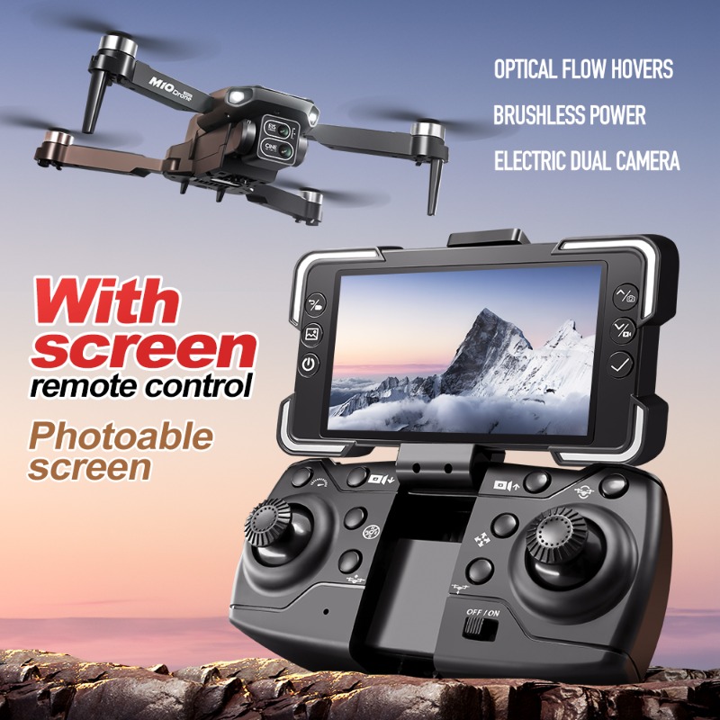 โดรนกล้อง M10 พร้อมรีโมทคอนโทร - Drone Gimbal บทวิจารณ์และราคา
