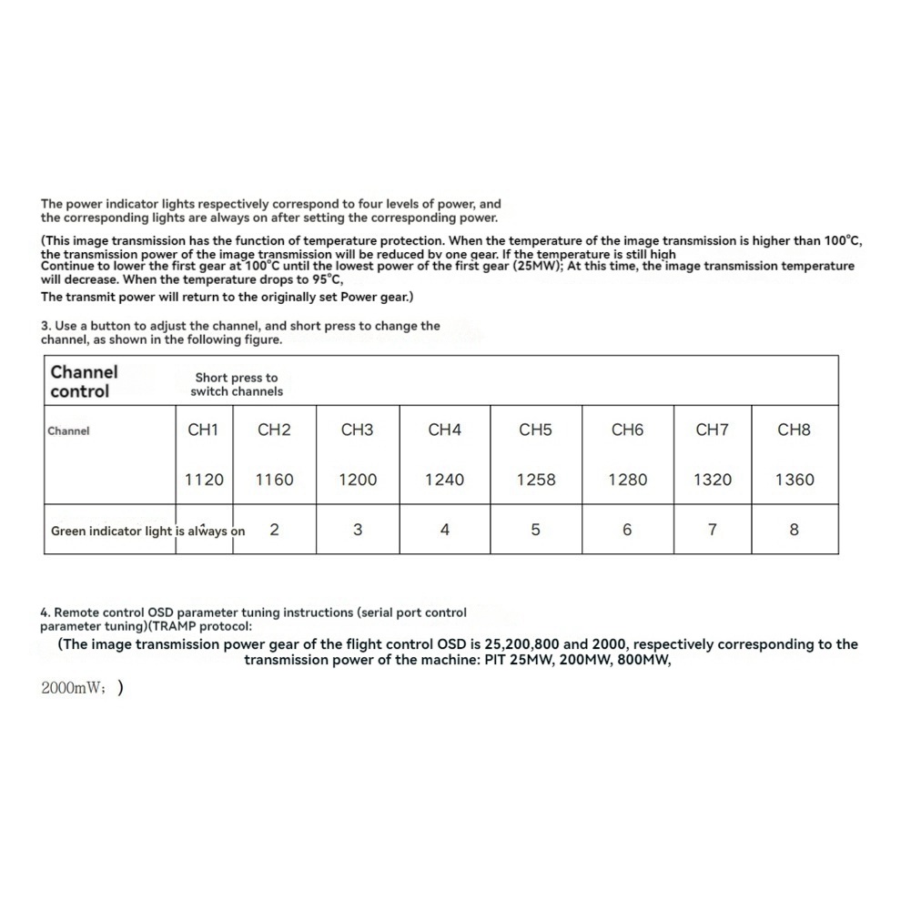 AS96-1.2G 2W VTX 8CH 2000Mw เค - Drone Transmitter บทวิจารณ์และราคา